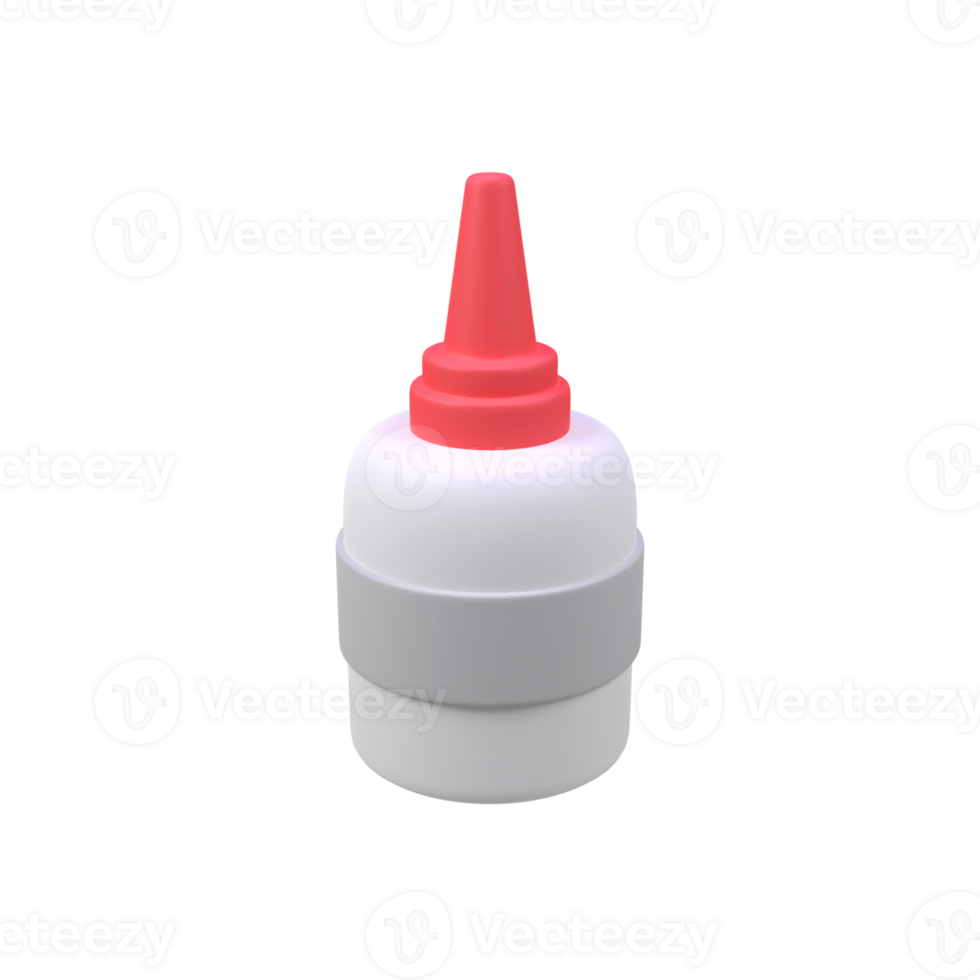Glue isolated 3d render icon illustration png