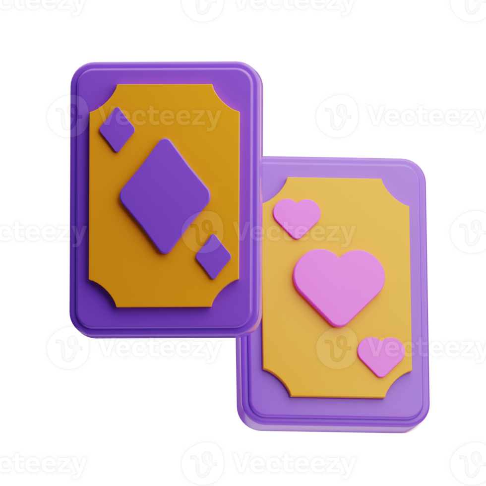 Magic Card Carnival Object Illustration 3D png