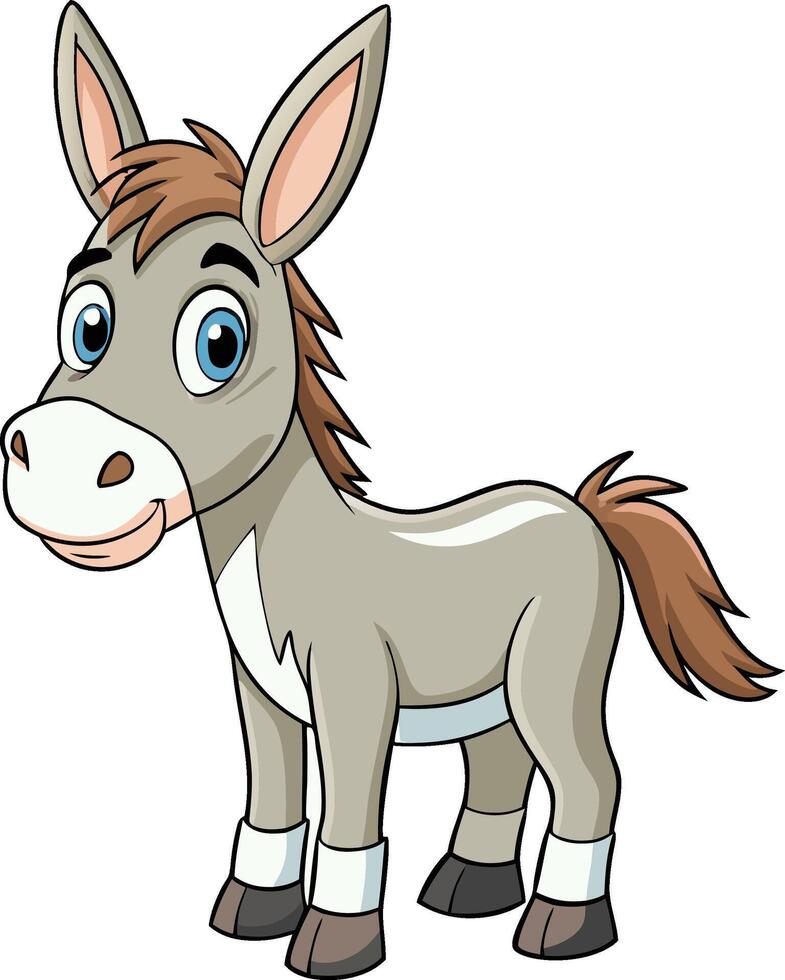 cartoon donkey design vector