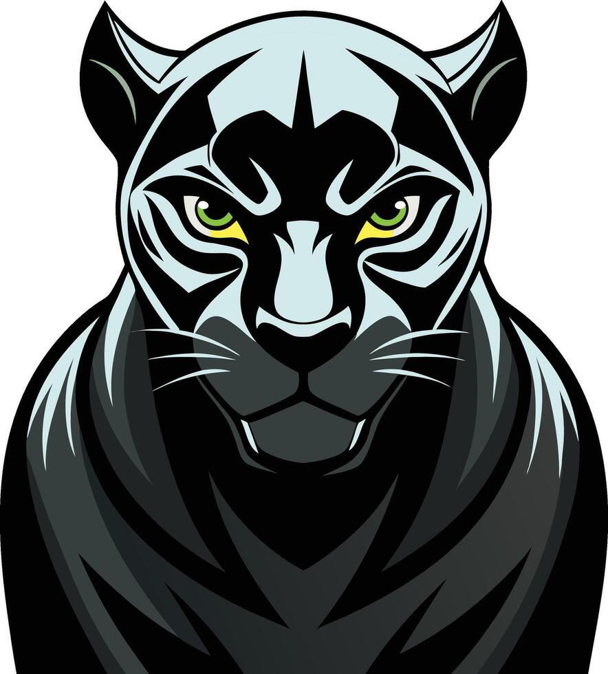 black panther illustration vector