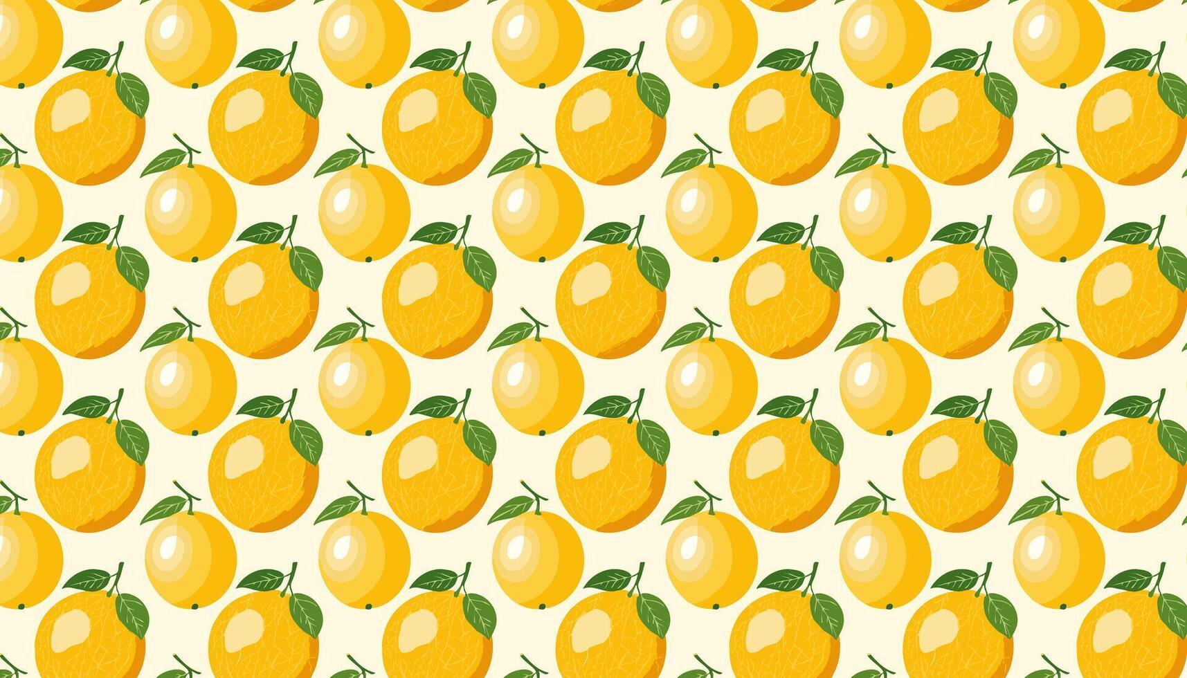 Pattern with casaba melons and leaves. illustration. vector