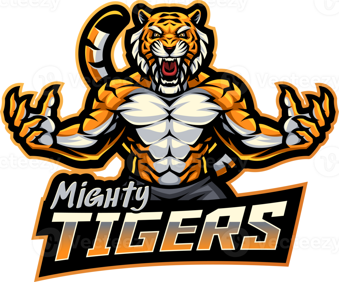 Mighty tiger esport mascot png