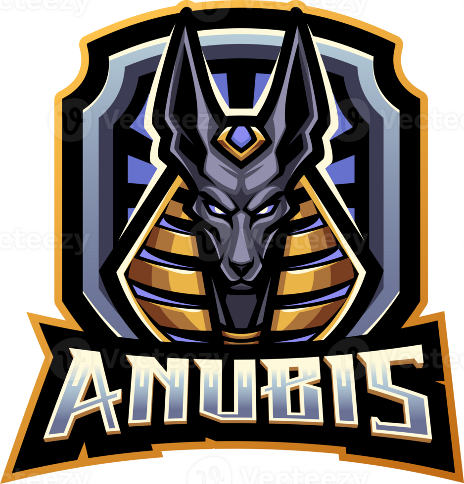 Anubis head esport mascot png