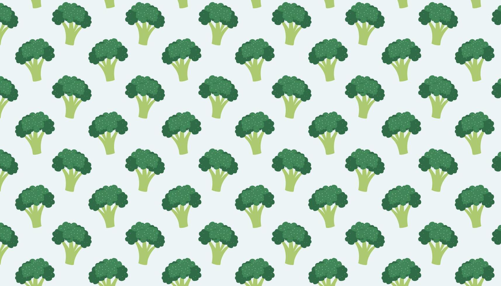 Seamless pattern with Broccolini. illustration in flat style. vector