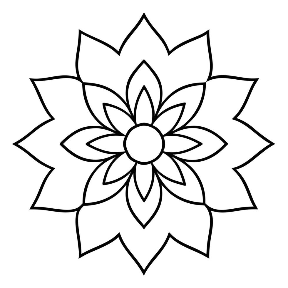 Mandala design for innovative craft projects vector