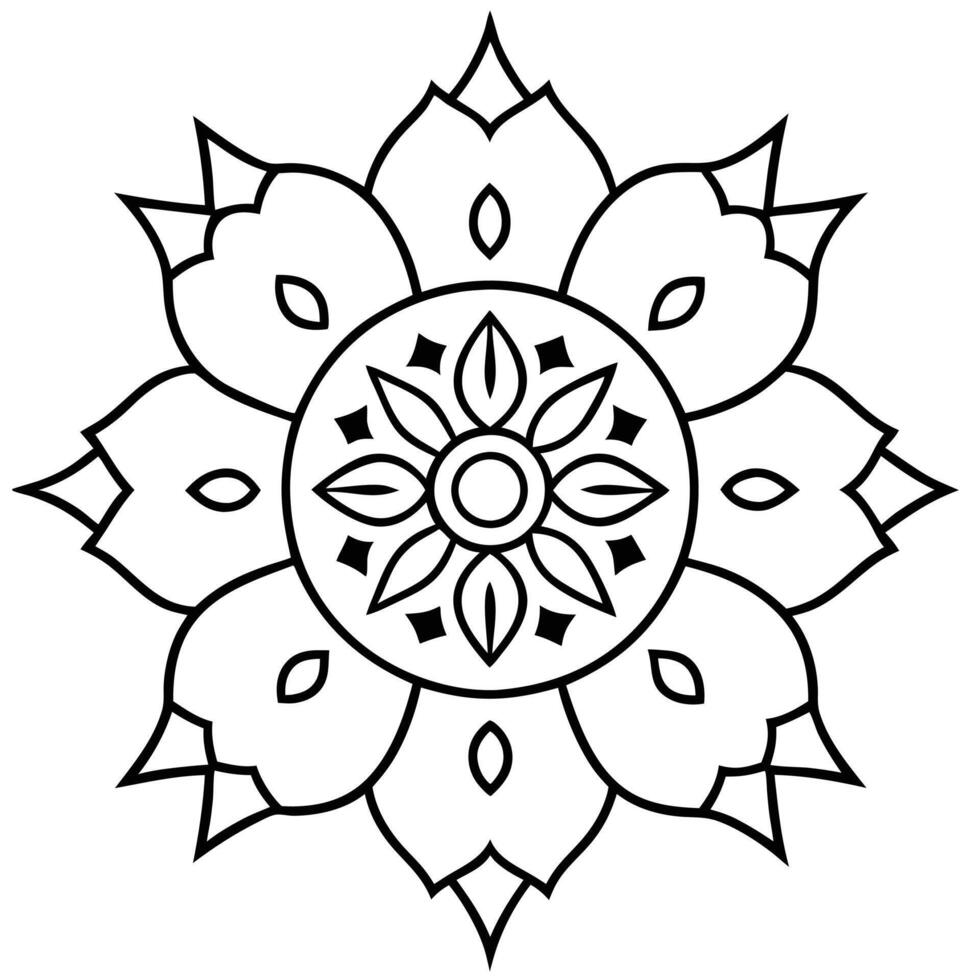 Stunning mandala design for mindfulness activities vector