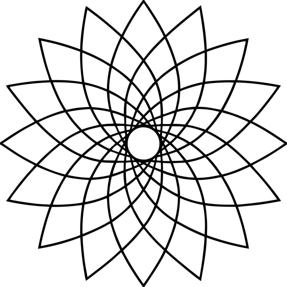 Minimalist mandala design for subtle elegance vector