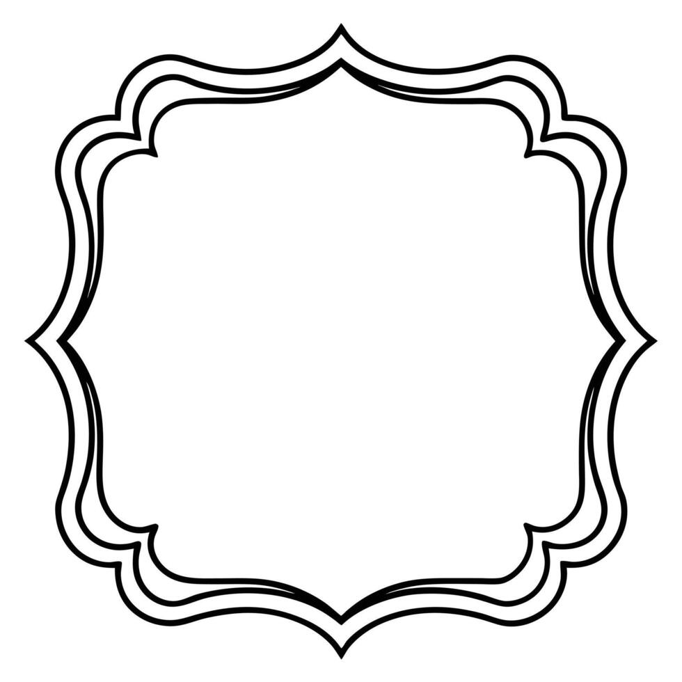 Embellished vintage frame for premium invitations vector