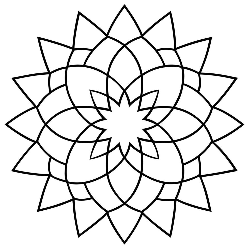 Mandala patterns for bohemian-style decor vector