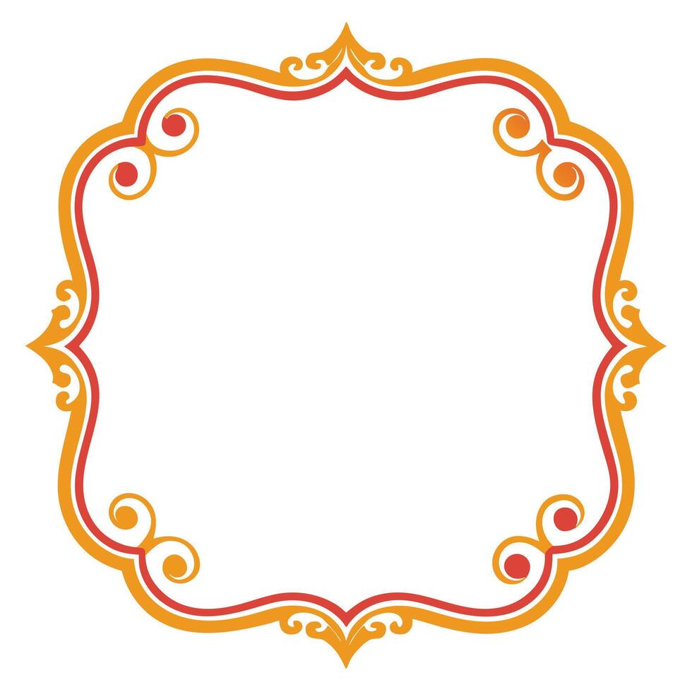 Monochrome vintage frame for classic projects vector