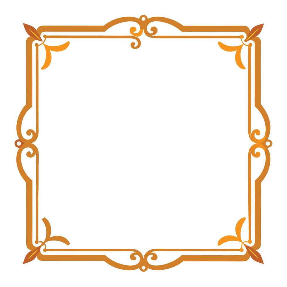 Vintage frame with ornate corners for sophisticated designs vector