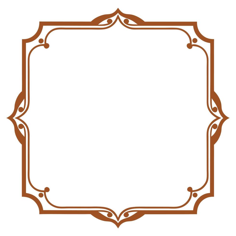 Vintage frame with scrollwork for classic elegance vector