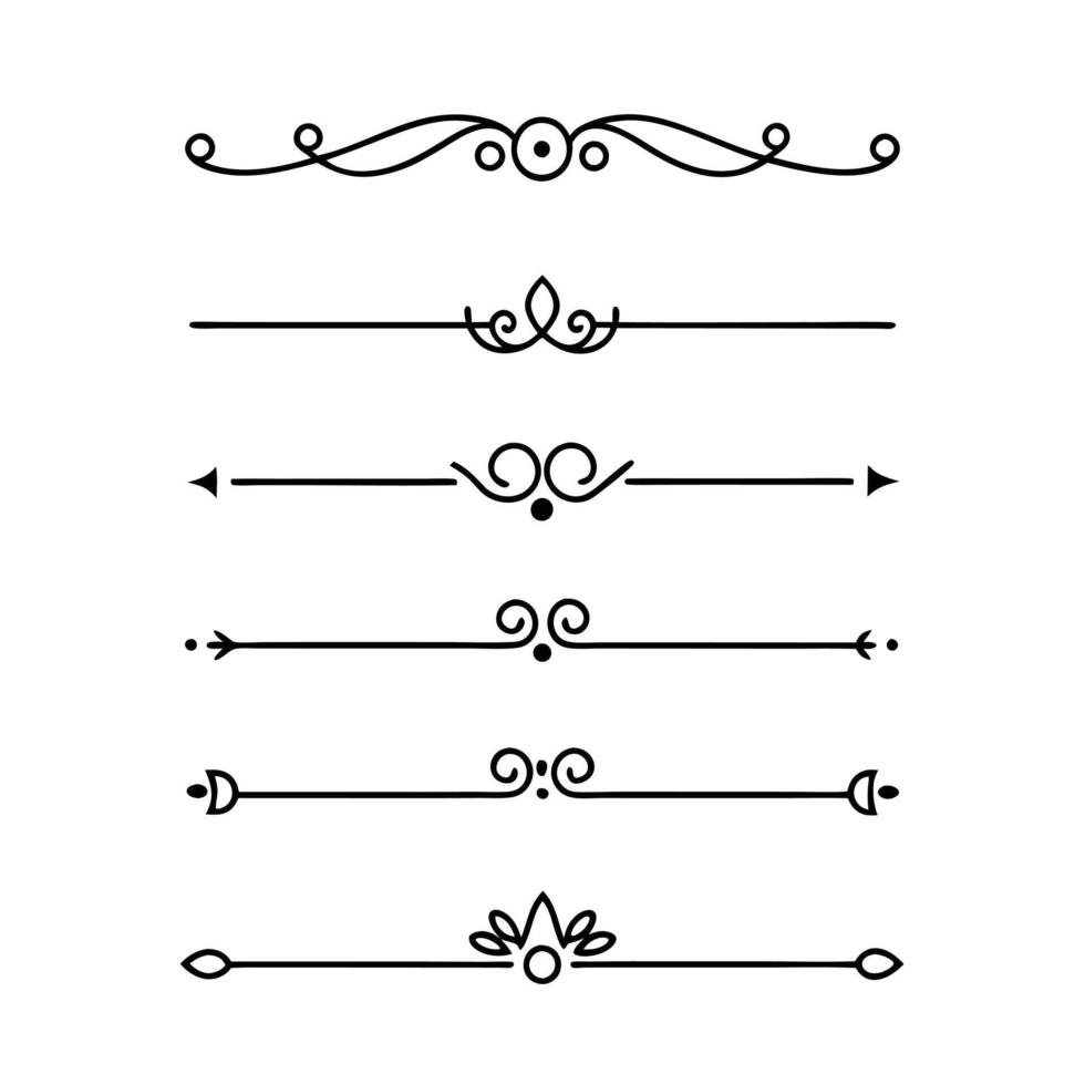 Line dividers for enhancing photo collages vector
