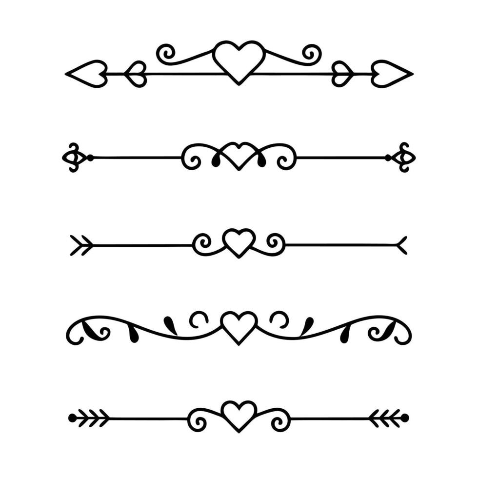 Line dividers for creative blog and website layouts vector