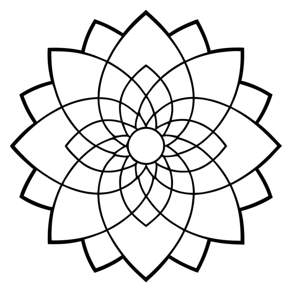 Abstract mandala art for creative inspiration vector