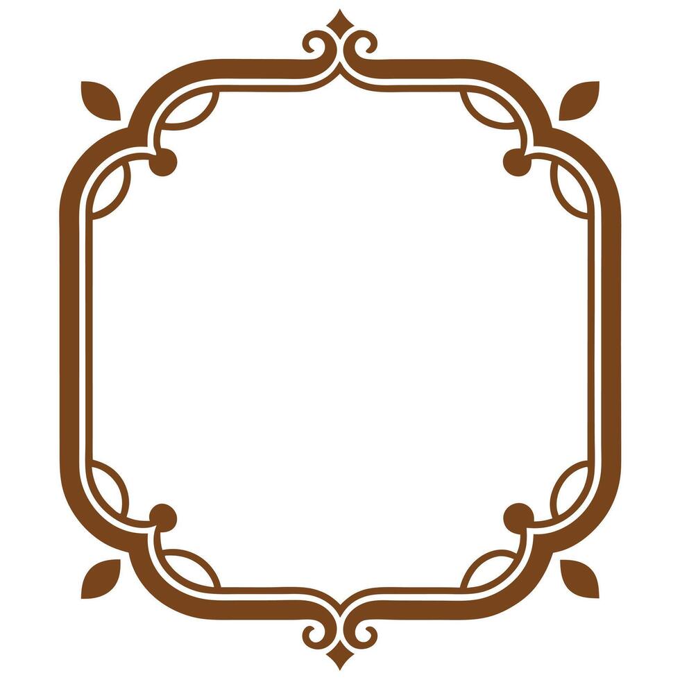 Regal vintage frame for royal-inspired designs vector