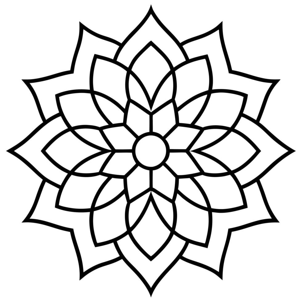 Abstract mandala art for contemporary designs vector