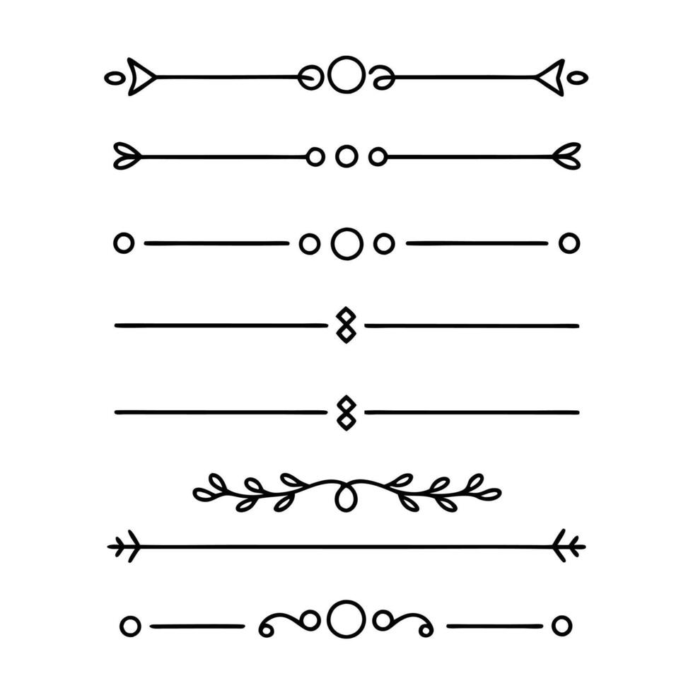 Minimal line dividers for understated elegance vector