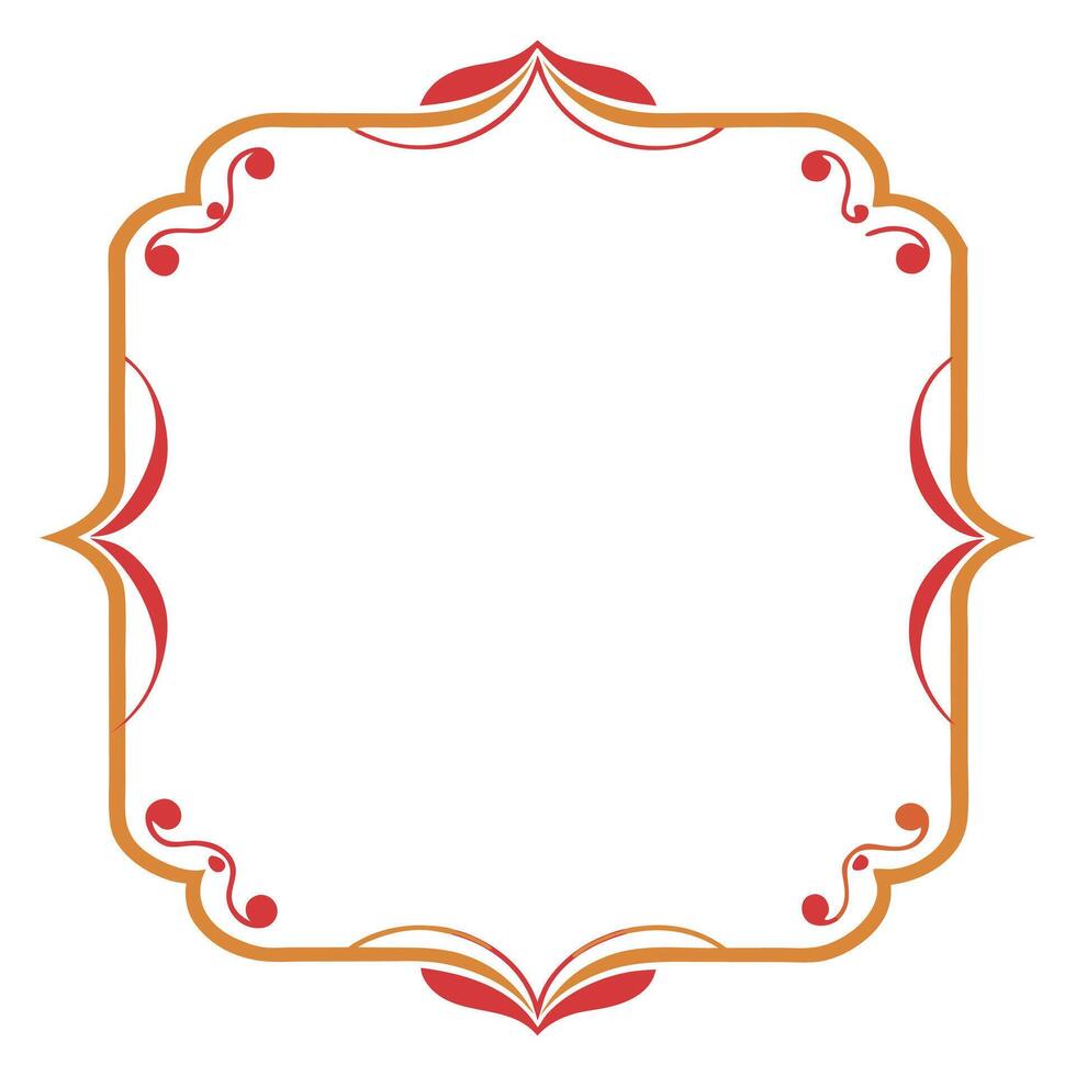 Oval vintage frame for nostalgic aesthetics vector