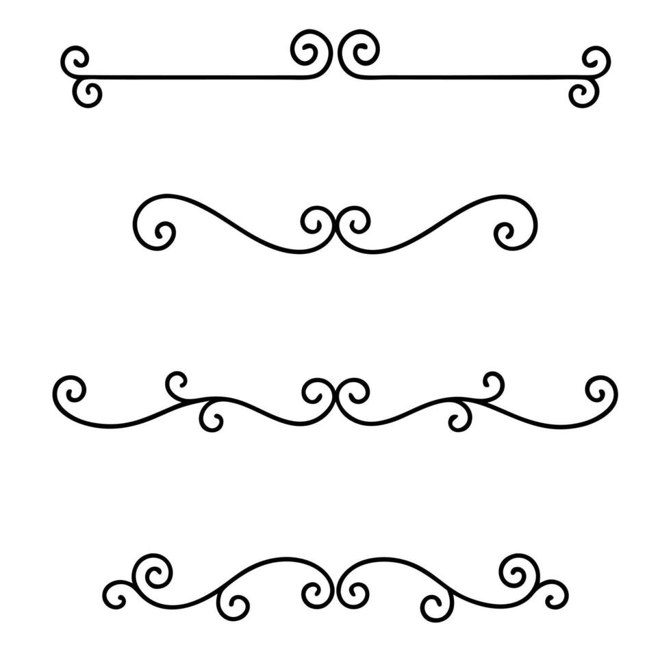 Line dividers for journaling and scrapbooking vector
