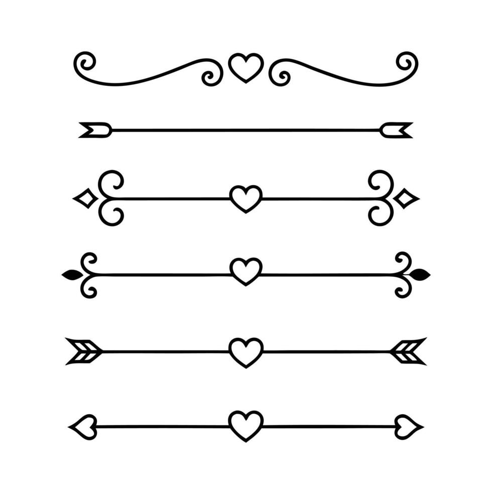 Simple and elegant line dividers for logos vector