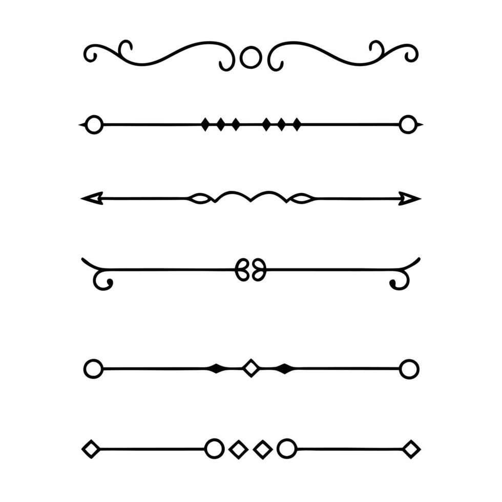 Line dividers for creative visual storytelling vector