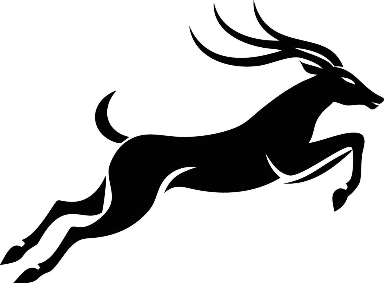 Deer silhouette for timeless and elegant designs vector