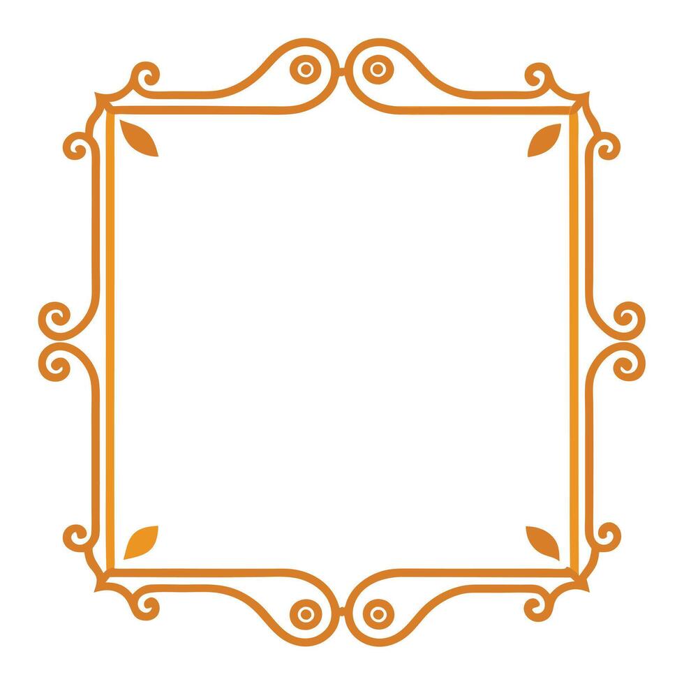 Rustic vintage frame for old-world charm vector