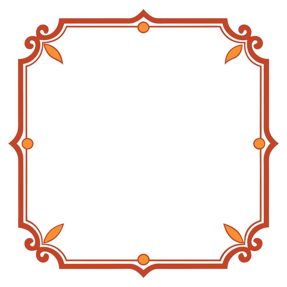 Square vintage frame for modern-retro designs vector