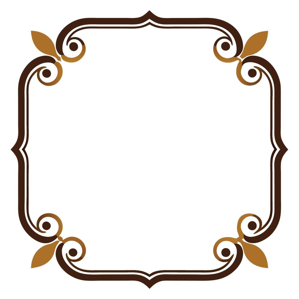 Decorative vintage frame for invitations vector