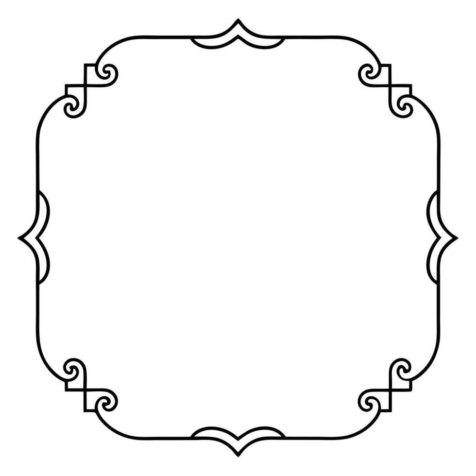 Lightweight vintage frame for minimalist aesthetics vector