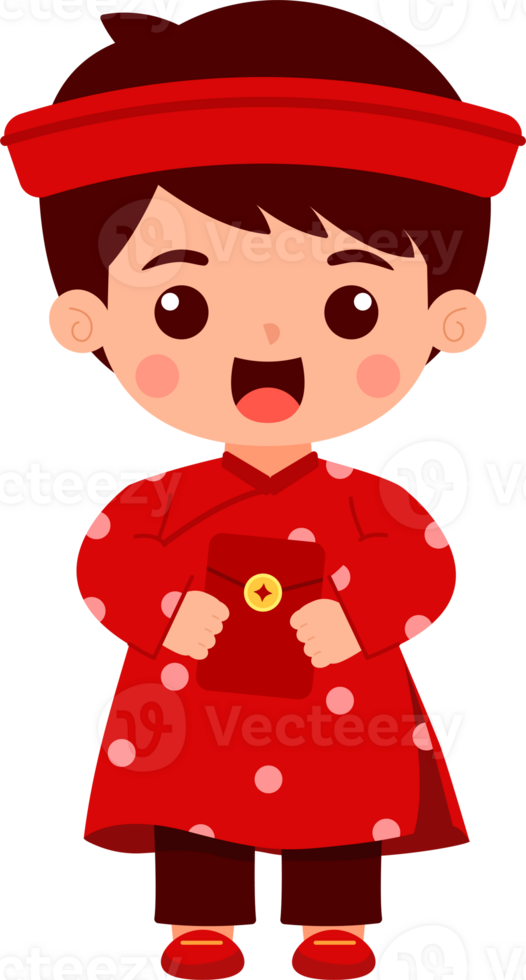 New Year Boy with Lucky Money png