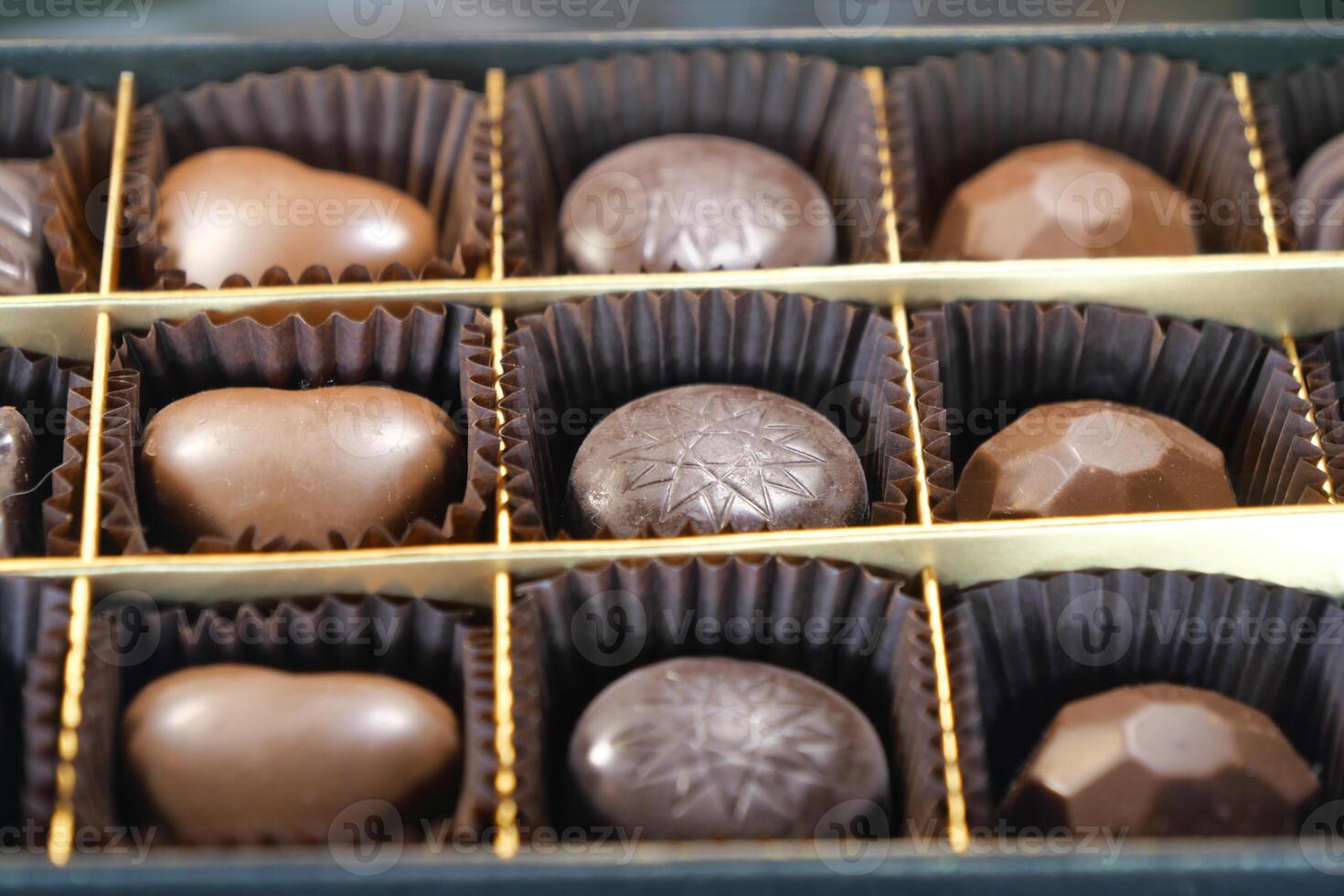Assorted Gourmet Chocolate Box with unique shapes for every celebration photo
