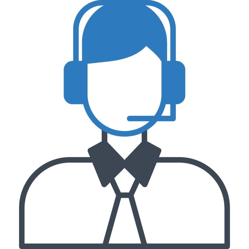 Dispatcher illustration with isolated background vector