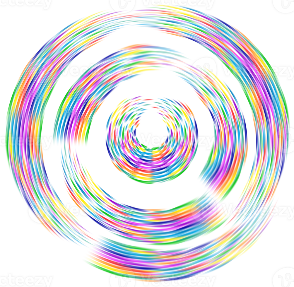 Abstract spiral, swirl, twirl element. Radial, radiating whorl, png