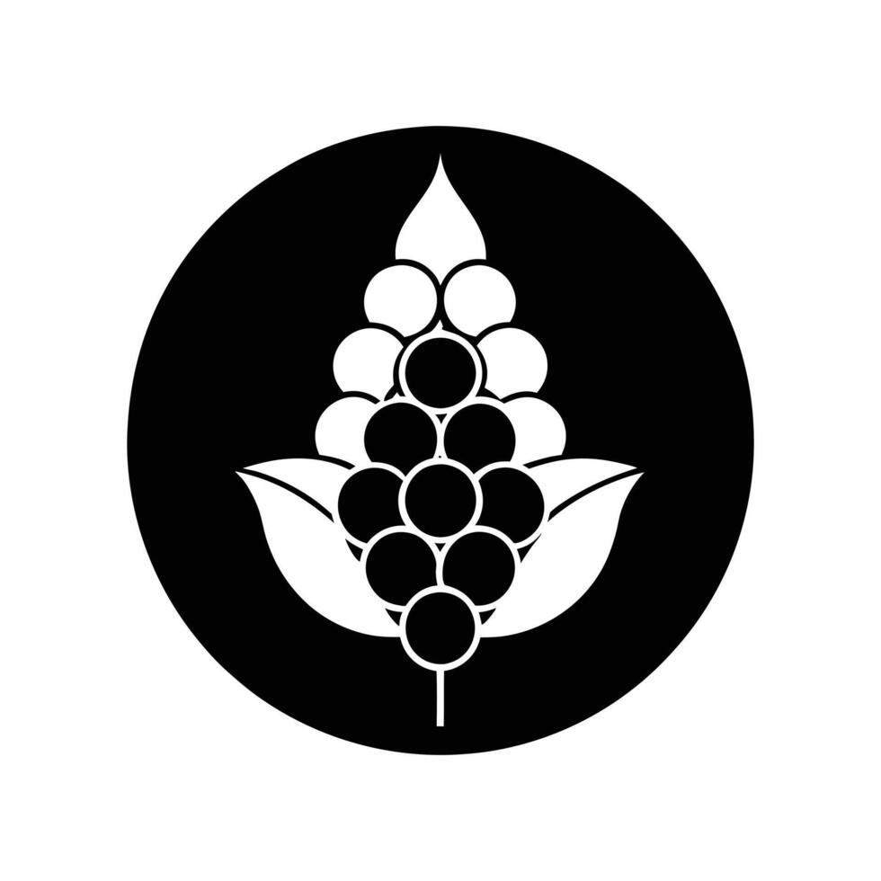 lilac flower icon silhouette illustration vector