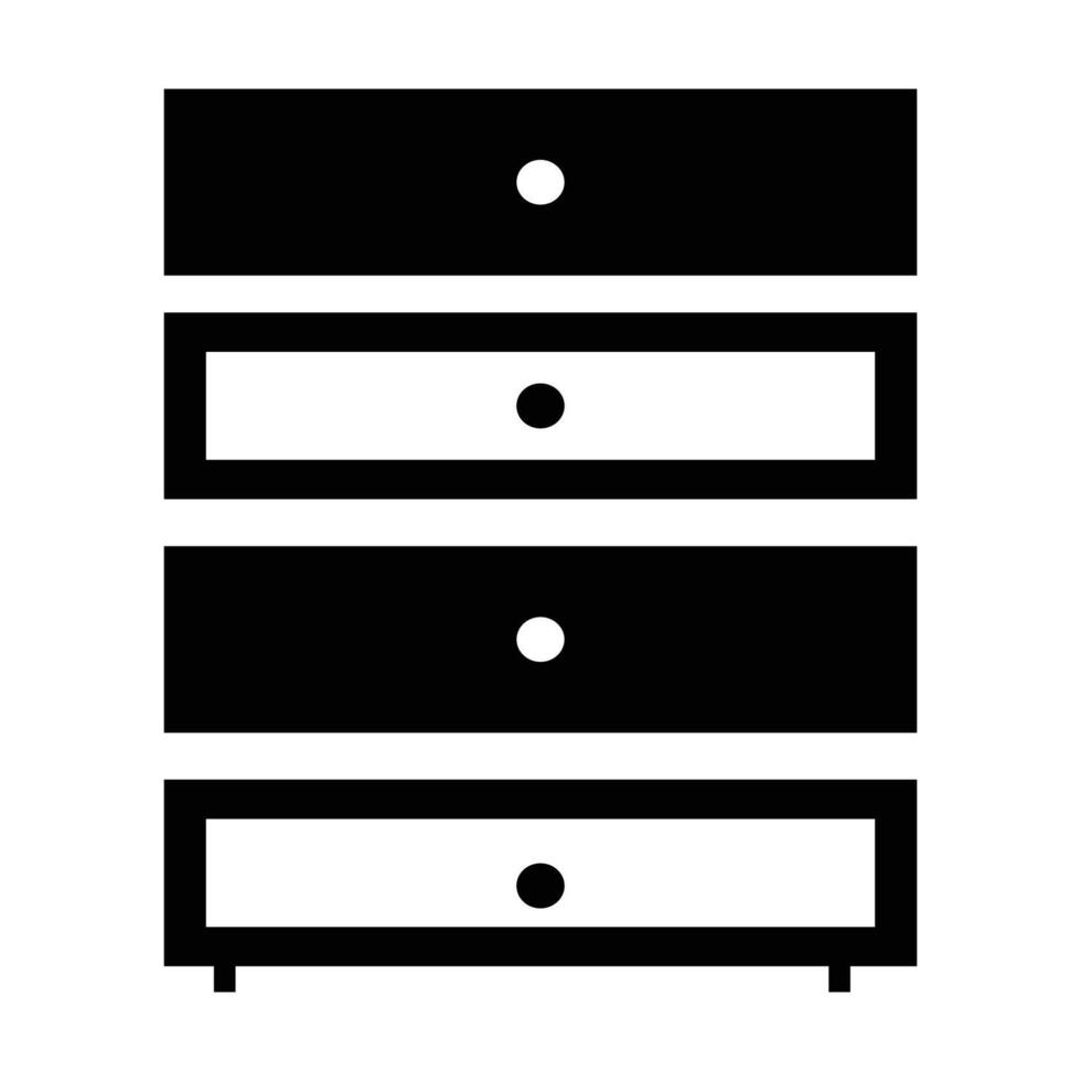 cabinet drawer icon vector