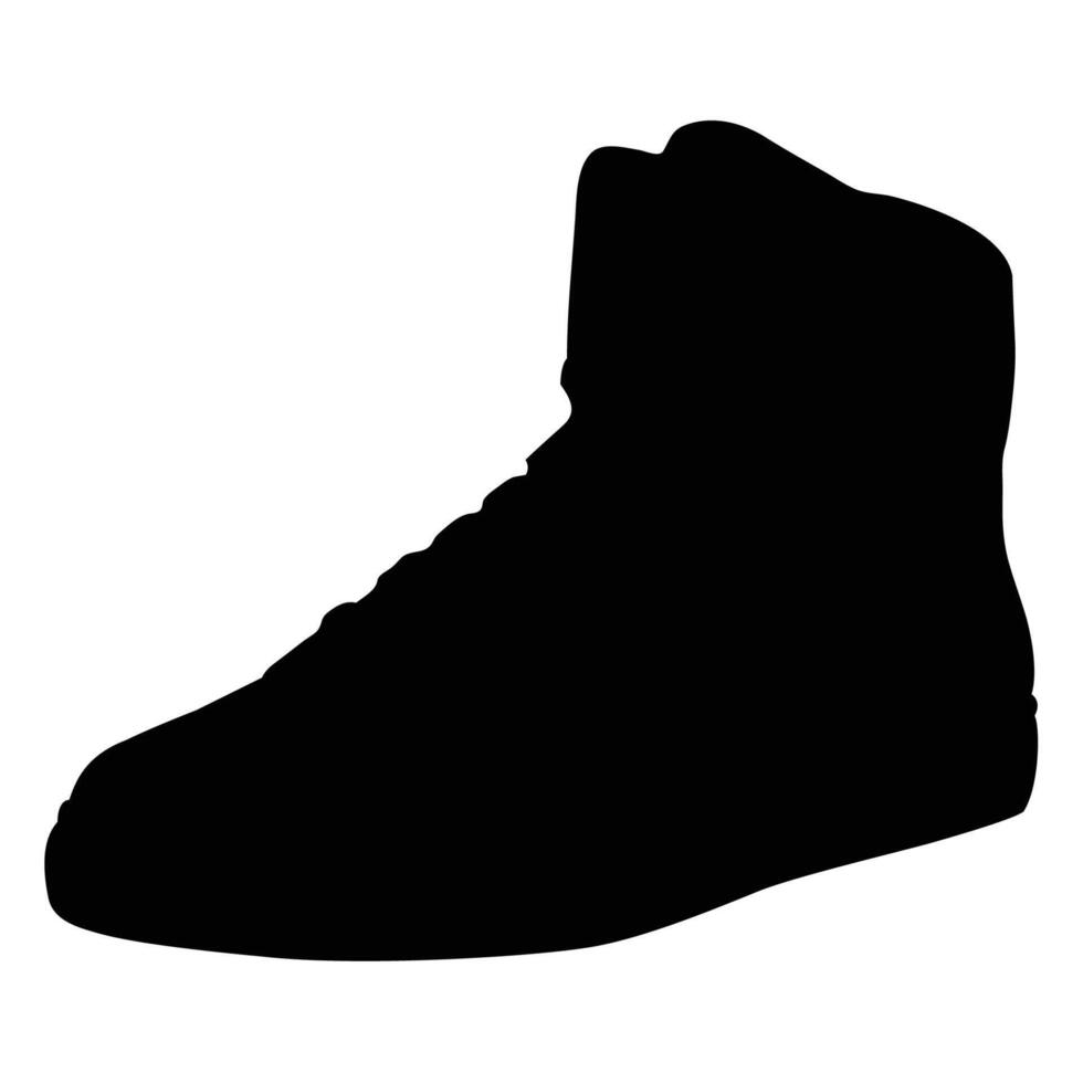 men's canvas shoes silhouette vector
