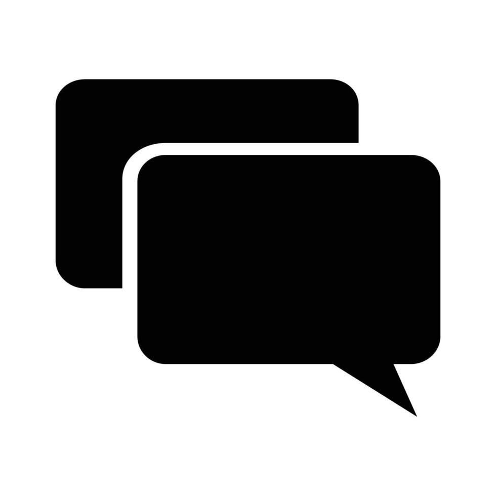 messege icon black Design vector