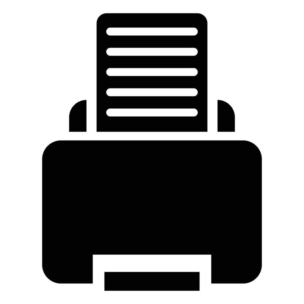 Printer black icon Design vector