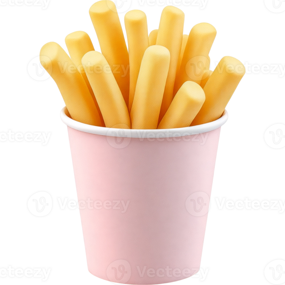Container of french fries png