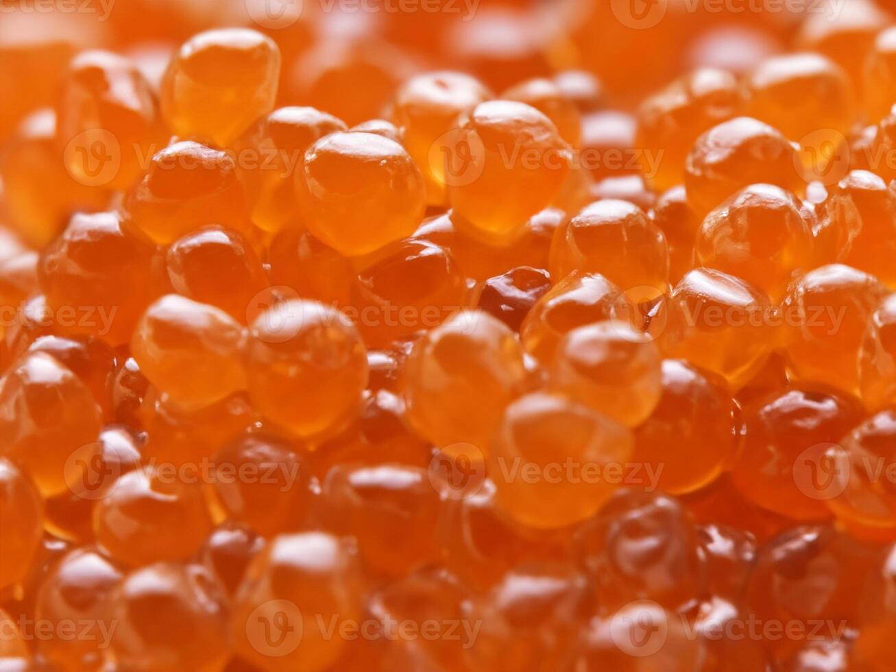 orange caviar close up. photo