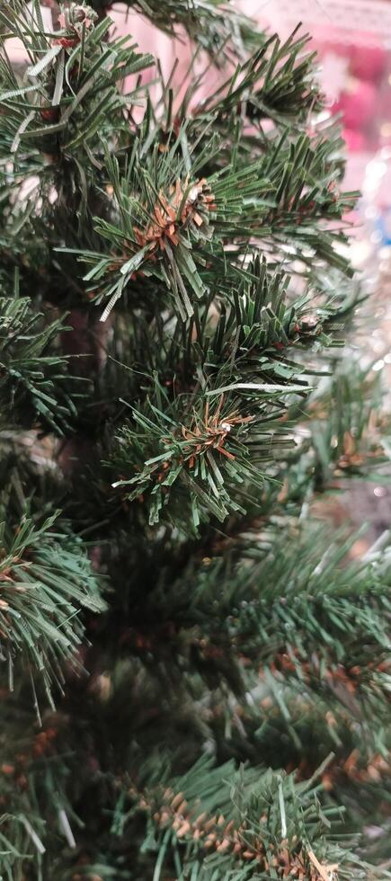A close up of decoration for new year and christmas event. photo