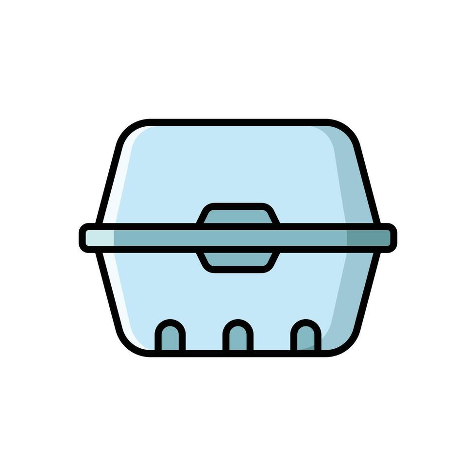 Colorful Lunchbox Icon Vibrant and Fun Look vector