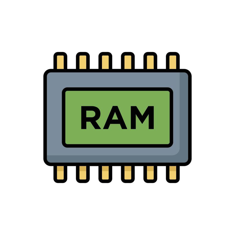 RAM Icon High Quality Visuals for Your Projects vector