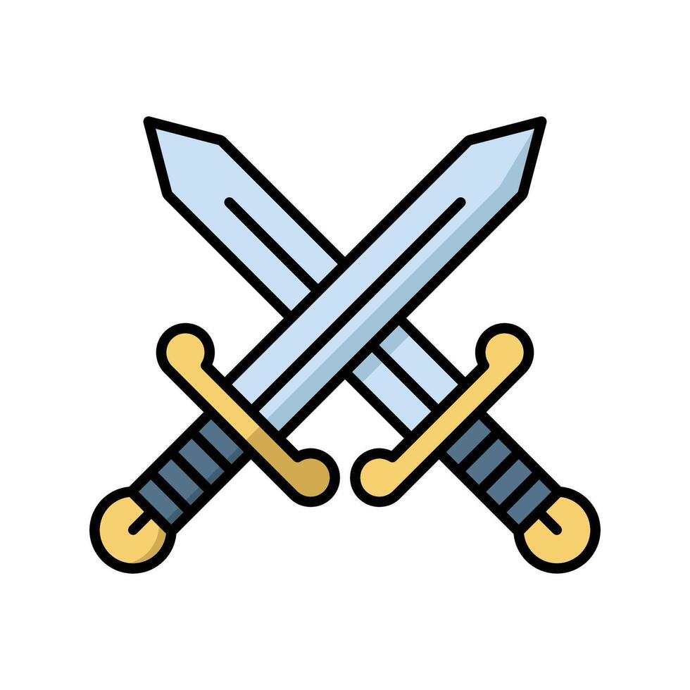 Silver Sword Icon Clean and Shiny Appearance vector