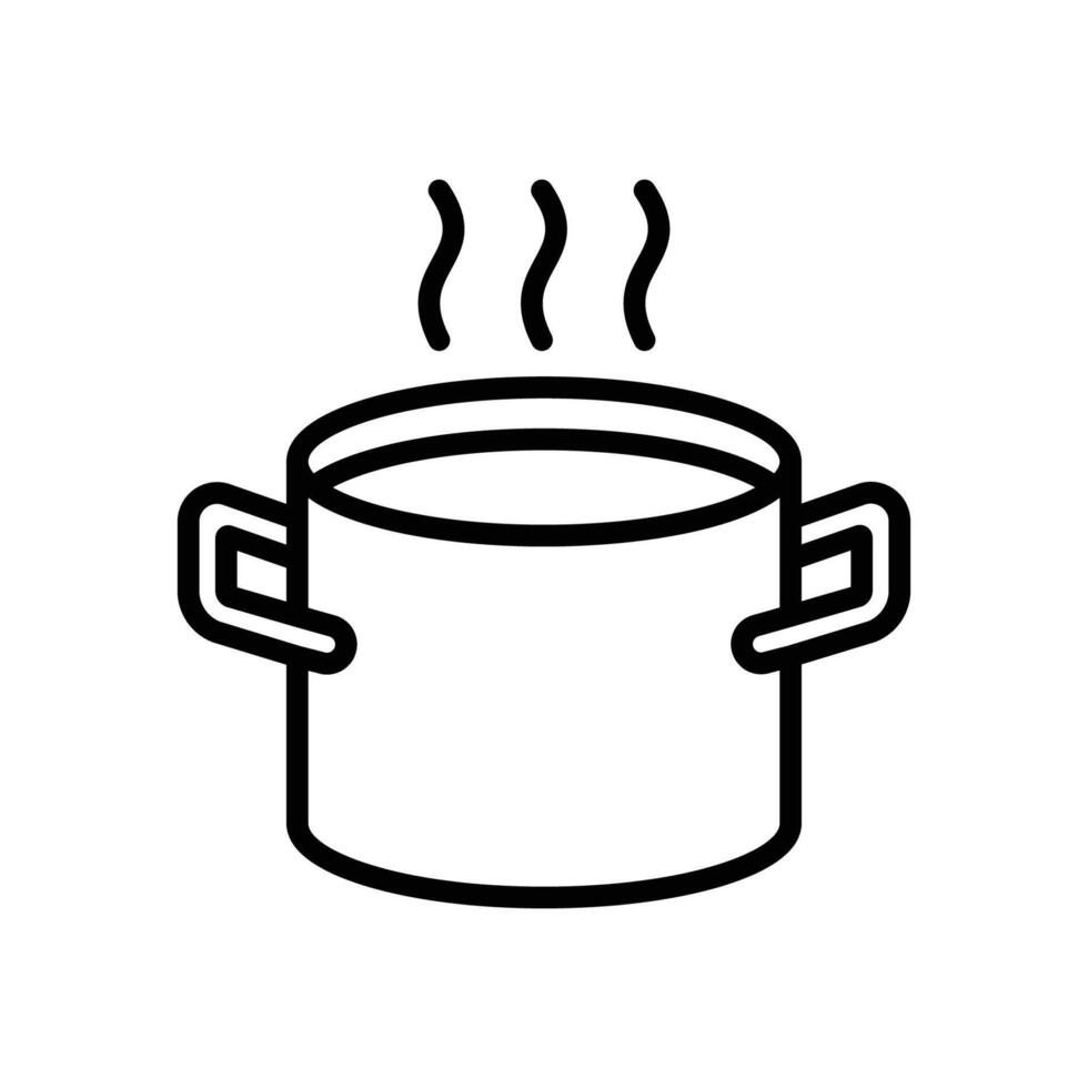 cooking pot icon design template simple and clean vector