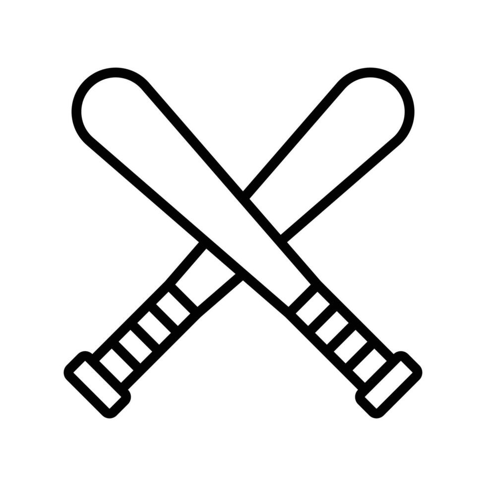 Premium Baseball Bat Icon Elegant and Stylish Design vector