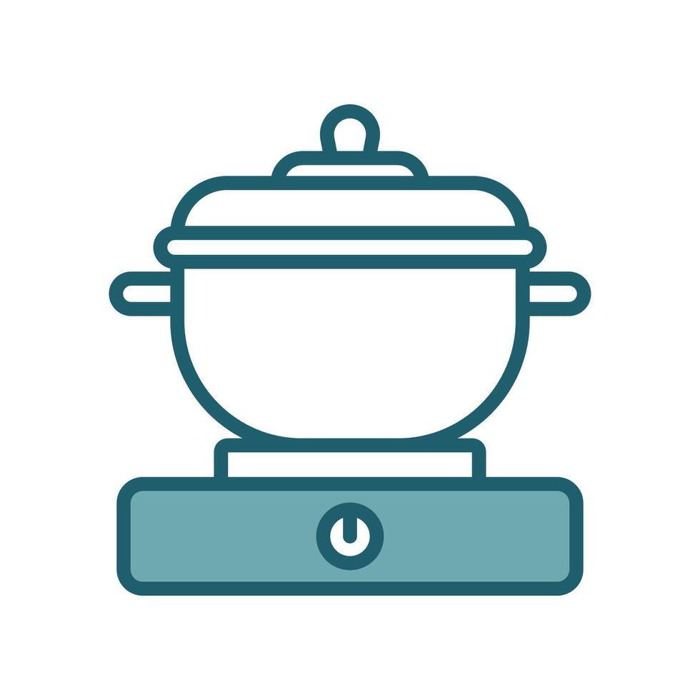 cooking pot icon design template simple and clean vector
