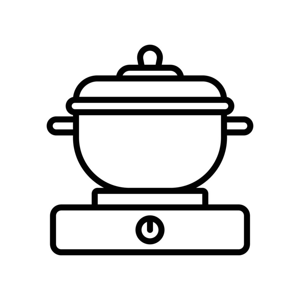 cooking pot icon design template simple and clean vector